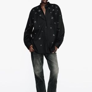 Sale New Zara embellished shirt